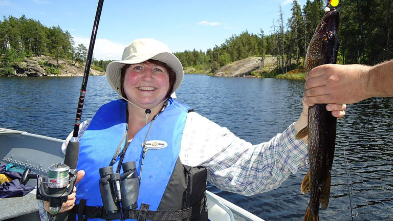 Master angler fishing in Manitoba